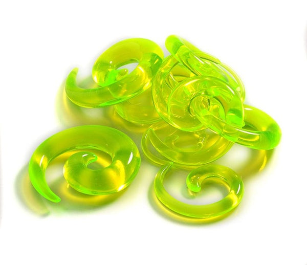 12Pcs Acrylic Ear Tapers Spiral Ear Stretching Piercing Body Jewelry Mix Lots Fake Ear Expander Plug Tunnel Kit Free Ship