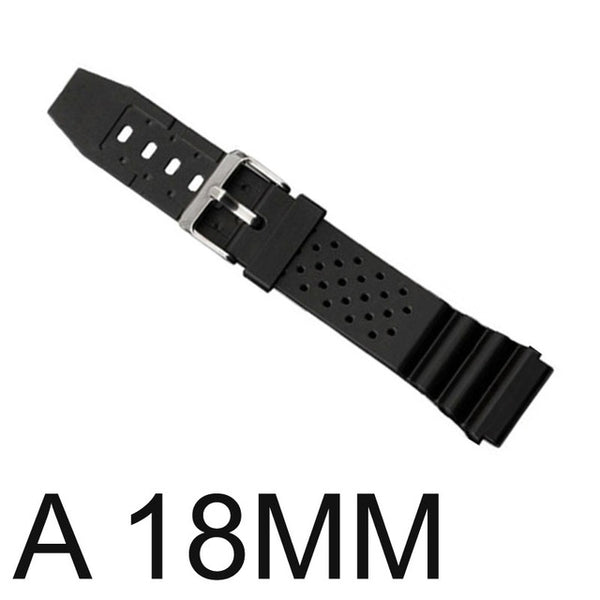 16mm 18mm 20mm 22mm Watchband Silicone Rubber Bands For  casio Watches EF Replace Electronic Wristwatch Band Sports Watch Straps