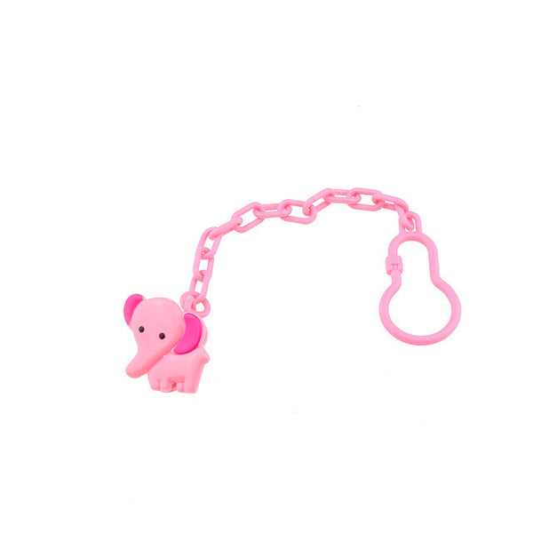 Momy and Angel Cartoon Dummy Pacifier Soother Nipple Chain Clip Buckle Holder Anti-lost Pacifier 6colors Chain For Children Gift