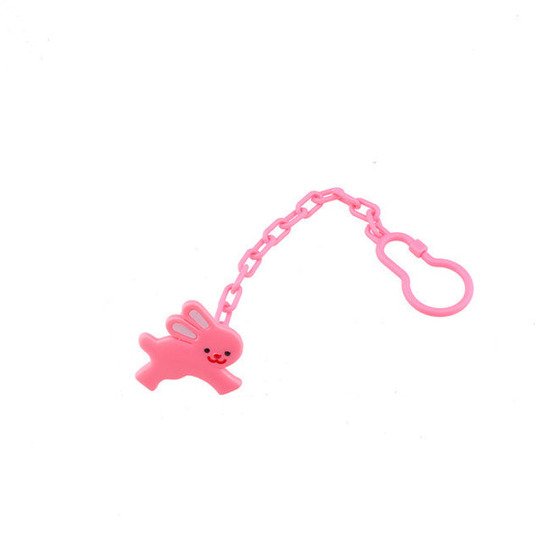 Momy and Angel Cartoon Dummy Pacifier Soother Nipple Chain Clip Buckle Holder Anti-lost Pacifier 6colors Chain For Children Gift