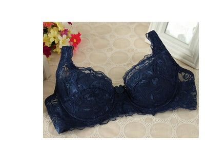 2016 Hot Sexy Fashion New Underwear Full Cup Coverage Minimizer non padded Lace Sheer Bra Size 32 34 36 38 40
