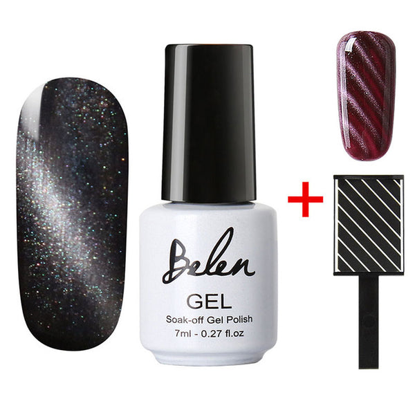 Belen Cat'S-Eye Gel Nail Magnet Cat Eyes UV Gel Lacquer Lak Nail Varnish Magnetic Effect Gelpolish Nail Primer 1 Magenet Powder