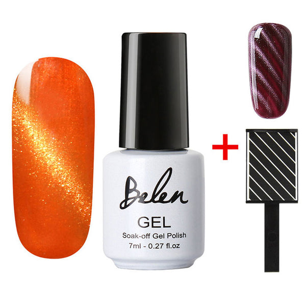 Belen Cat'S-Eye Gel Nail Magnet Cat Eyes UV Gel Lacquer Lak Nail Varnish Magnetic Effect Gelpolish Nail Primer 1 Magenet Powder