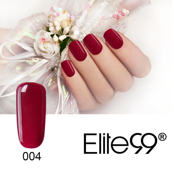 Elite99 1Pcs 10ml Wine Red Series Set For Nail Gel Polish Soak Off Gel Polish With UV Lamp Nail Polish Gel Varnish