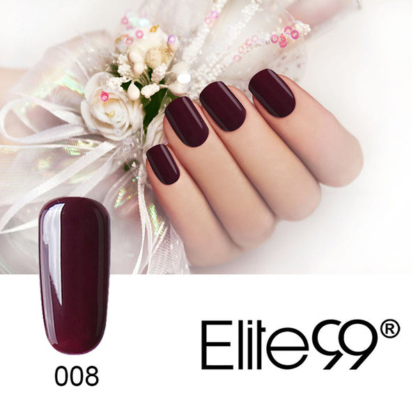 Elite99 1Pcs 10ml Wine Red Series Set For Nail Gel Polish Soak Off Gel Polish With UV Lamp Nail Polish Gel Varnish