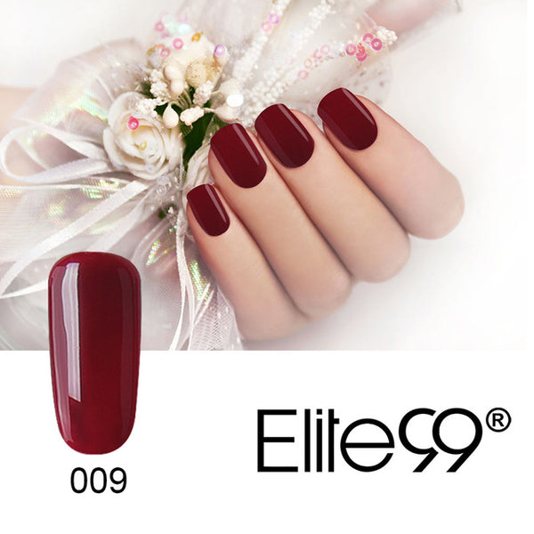 Elite99 1Pcs 10ml Wine Red Series Set For Nail Gel Polish Soak Off Gel Polish With UV Lamp Nail Polish Gel Varnish