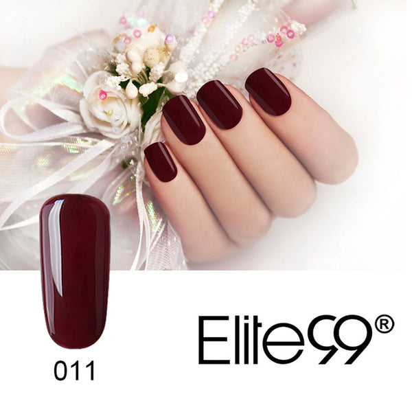 Elite99 1Pcs 10ml Wine Red Series Set For Nail Gel Polish Soak Off Gel Polish With UV Lamp Nail Polish Gel Varnish