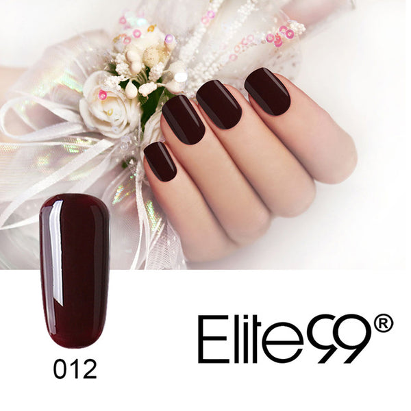 Elite99 1Pcs 10ml Wine Red Series Set For Nail Gel Polish Soak Off Gel Polish With UV Lamp Nail Polish Gel Varnish