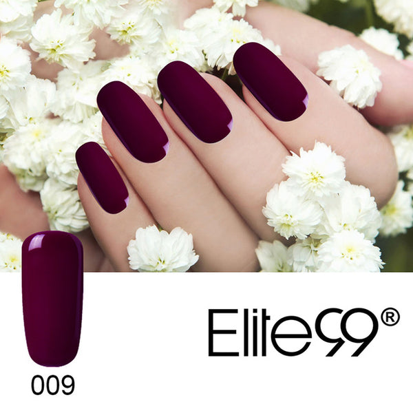 Elite99 1Pcs 10ml Wine Red Series Set For Nail Gel Polish Soak Off Gel Polish With UV Lamp Nail Polish Gel Varnish