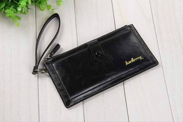 Baellerry Brand Women Long PU Leather Wallet Dollar Price Carteira Clutch Coin Purse Female Wristlet Hand Bag Card Holder