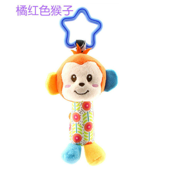 2017 Infant Baby Cloth bed crib Soft Rattle early Educational Toy Baby Toy Soft Baby Toys Rattle Tinkle Hand Bell Plush Stroller