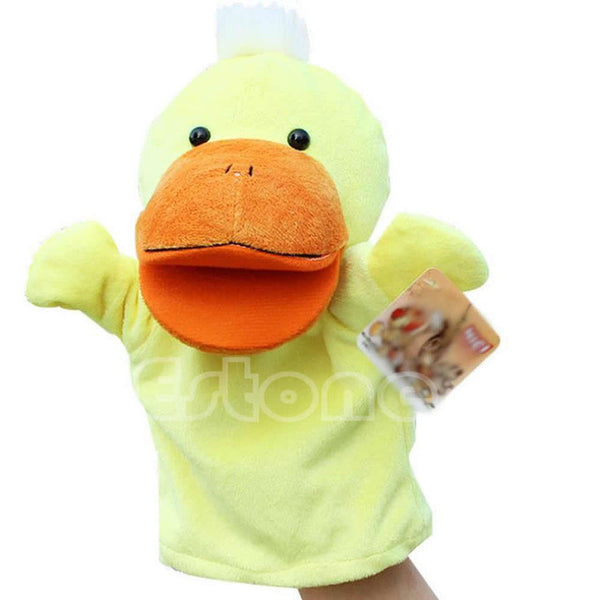 Child Kids Cute Plush Velour Animals Hand Puppets Chic Designs Learning Aid Toys Dolls