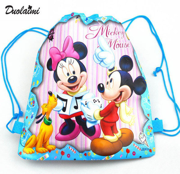 1 Pic children schoolbags Princess Drawstring Bags Cartoon For Girls & Boys multipurpose school backpack Christmas gifts 1K