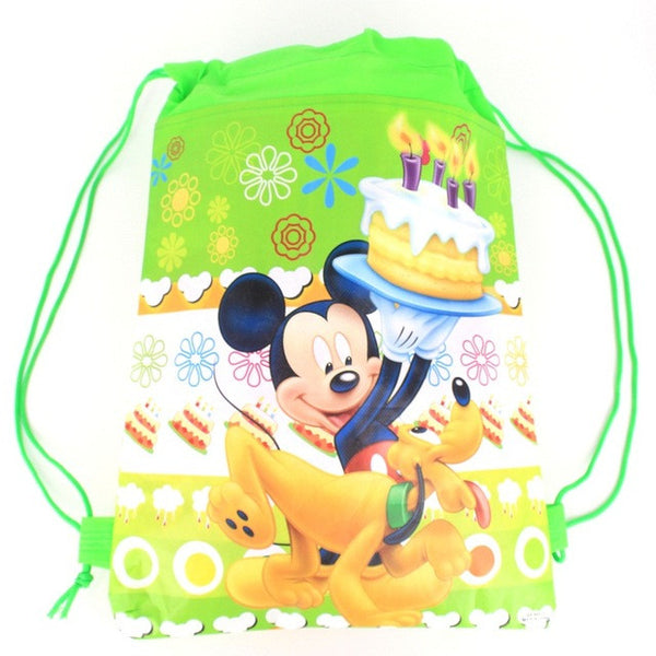 1 Pic children schoolbags Princess Drawstring Bags Cartoon For Girls & Boys multipurpose school backpack Christmas gifts 1K