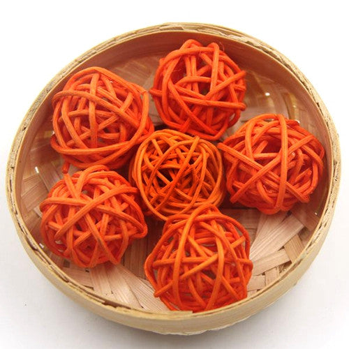 hot sale 20pcs/lot 3cm birthday party decor Wedding decoration Rattan Ball,Christmas Decor Home Ornament Home Decoration