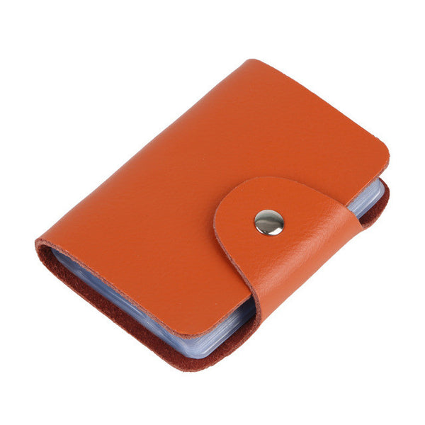Hot Selling 100% Genuine Cow Leather card holder Korea Fashion Women&Men's Name Bank  Credit Card Holder Wallet,YC-BH002