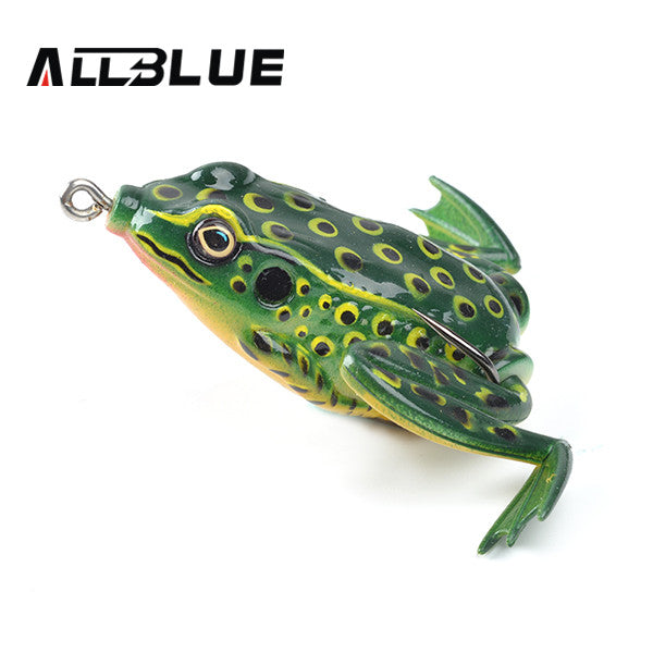 Allblue High Quality Kopper Live Target  Frog Lure 58mm/16g Snakehead Lure Topwater Simulation Frog Fishing Lure Soft Bass Bait