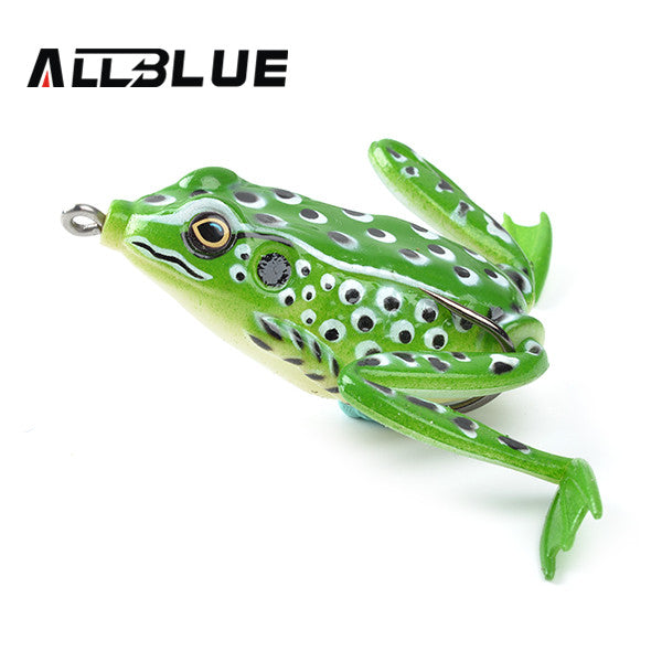 Allblue High Quality Kopper Live Target  Frog Lure 58mm/16g Snakehead Lure Topwater Simulation Frog Fishing Lure Soft Bass Bait