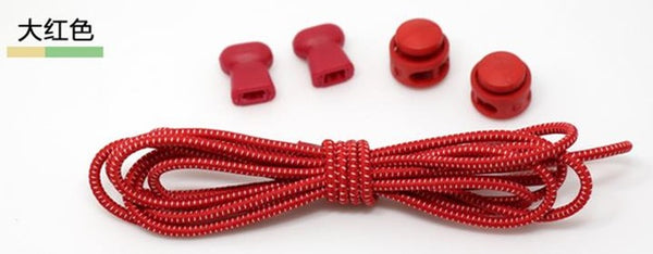CORA WANG 100CM 1 pair fashion No Tie Locking Shoelaces sneaker elastic Shoelaces children safe elastic shoe lace BSL666B