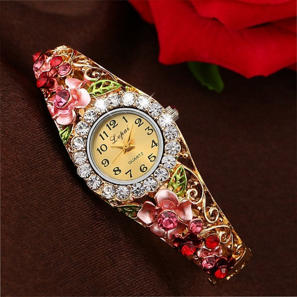 Lvpai 2016 New Brand Women Bracelet Watch Women Fashion Alloy Wrist Watches Women Dress Watches Fashion Gift Quartz Watch