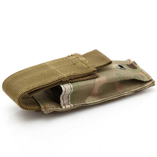 Military Tactical Single Pistol Magazine Pouch Knife Flashlight Sheath Airsoft Hunting Ammo Molle Pouch Multifunction Bags
