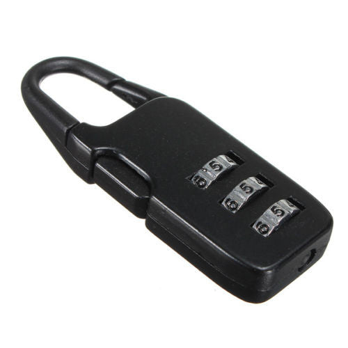 Mini Padlock Travel Suitcase Luggage Security Password Lock 3 Digit Combination