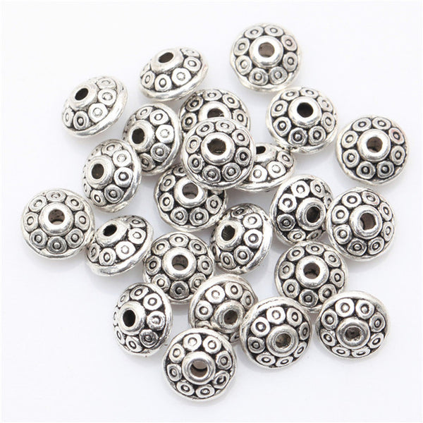 Wholesale Price 100pcs Tibetan Silver Beads Antique Metal Gold Cone pattern Spacer Beads  6mm for Jewelry Making(yiwu)