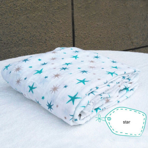 120*120CM Multifunctional Muslin Cotton 100% Soft Newborn Baby Bath Towel Swaddle Blankets Multi Designs Functions Baby Wrap