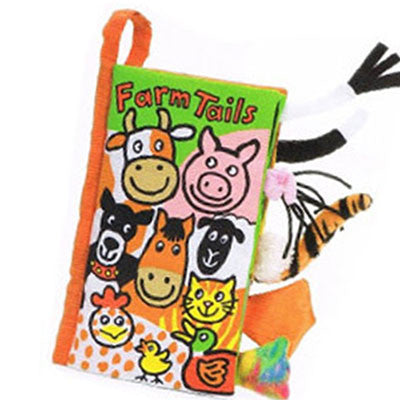 4Patterns Animal Style Baby Toys Hot New Infant Kids Early Development Cloth Books Learning Education Unfolding Activity Books