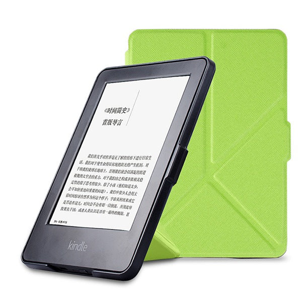 origami thin smart cover case PU leather stand cover for Amazon Kindle Paperwhite 1 2/paperwhite3(New model)+free stylus+film