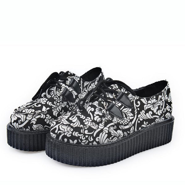 Creepers Shoes Woman zapatos mujer 2016 hot Casual Vintage plus size creepers platform shoes women Flats Shoes Women Size 35-41
