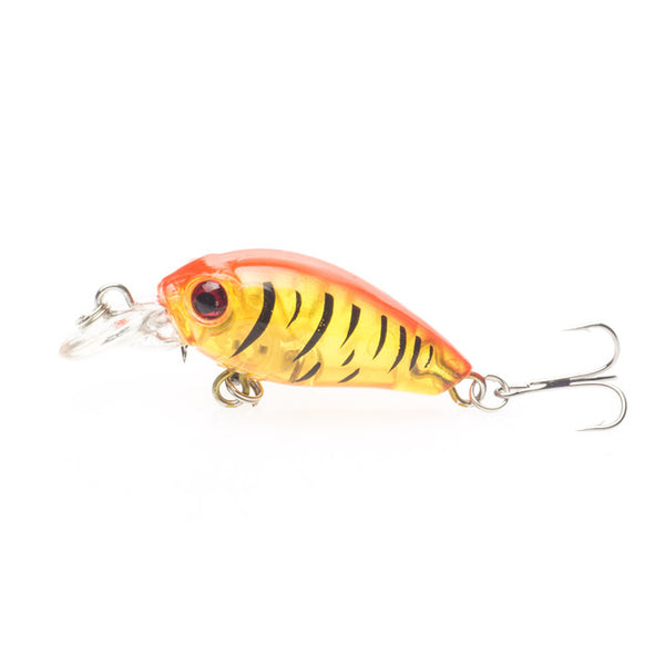 1 PCS  Crankbait Plastic Wobbler Fishing Lure 4.5CM 4G Swimbait Pesca Isca Artificial Bait 8# Hooks  Fishing Tackle