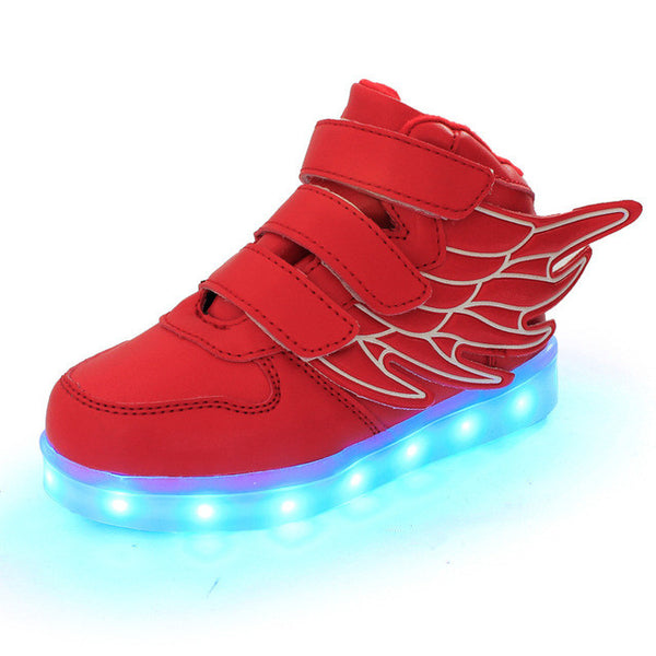 2017 Fashion LED luminous for kids children casual shoes glowing usb charging boys & girls sneaker with 7 colors light up new