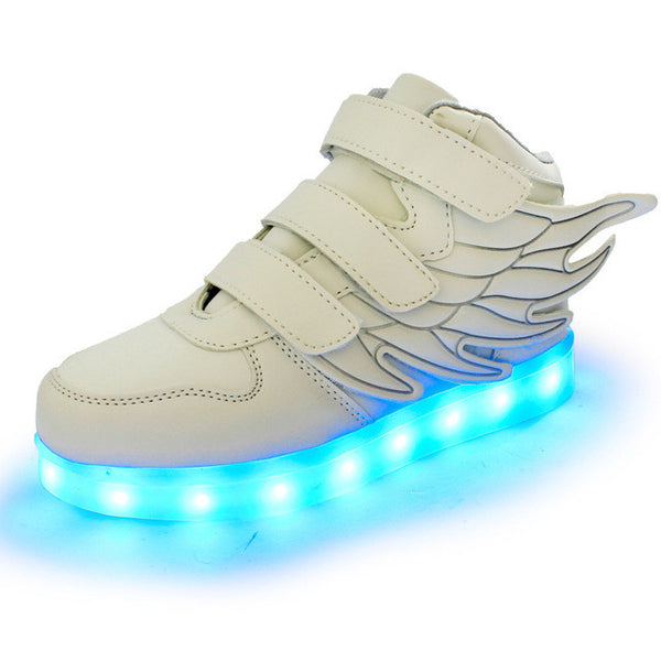 2017 Fashion LED luminous for kids children casual shoes glowing usb charging boys & girls sneaker with 7 colors light up new