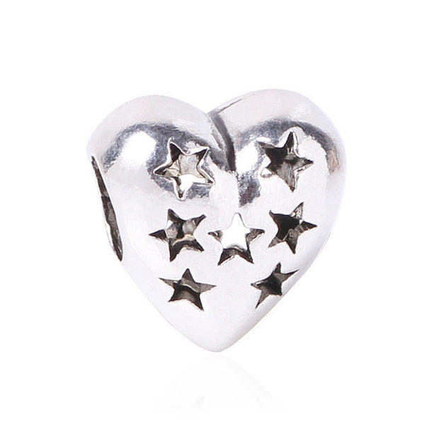 European Alloy Delicate Metal Rhinestone Bead and Pendant Fits Pandora Bracelet & Bangles for DIY Jewelry Making Charms