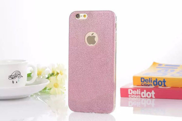 i6 6S UltraThin Glitter Bling Back Skin Cover for iPhone Crystal Soft Gel TPU Case for iPhone 6 6s 6Plus 6splus Phone Cases