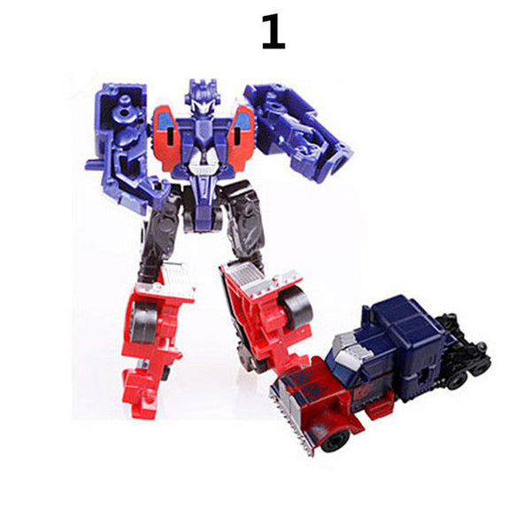 New Arrival Mini Classic Transformation Plastic Robot Cars Action Figure Toys Children Educational Puzzle Toy Gifts