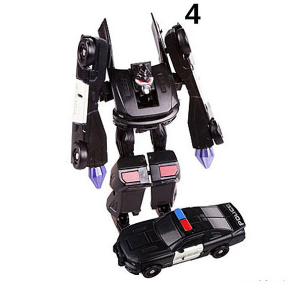 New Arrival Mini Classic Transformation Plastic Robot Cars Action Figure Toys Children Educational Puzzle Toy Gifts