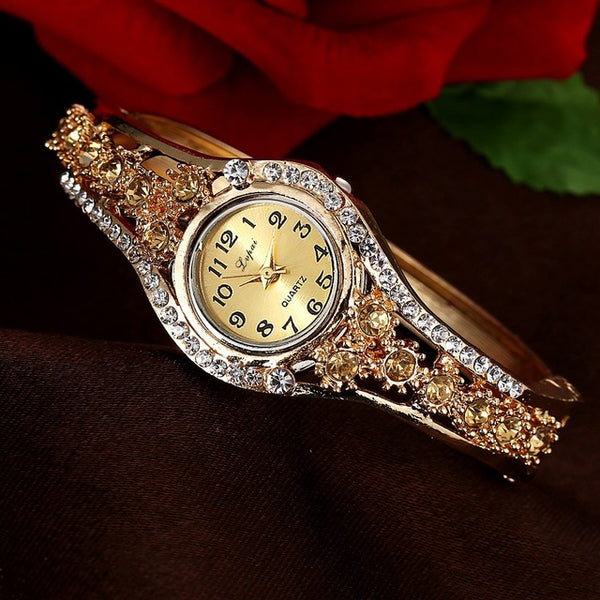 Lvpai Women Watches 2016 Rhinestone Bracelet Wristwatches Fashion Classic Ladise Watches Luxury Vintage Wrist Dress Quartz Watch