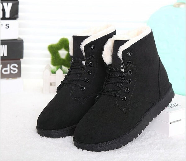 Fashion warm Snow boots 2016 heels Winter Boots new arrival Women Ankle Boots