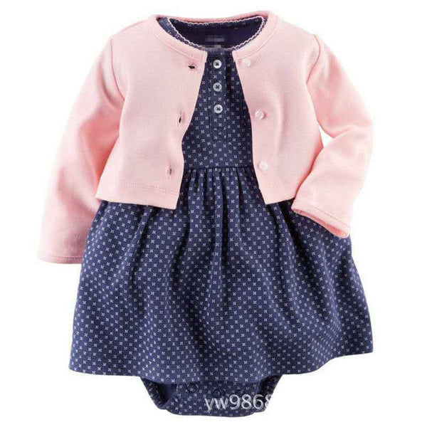 Autumn Baby Girls Clothing Sets Spring Newborn Baby Clothes Roupa Infant Jumpsuits Cotton Baby Girl Clothes Baby Rompers+Jackets