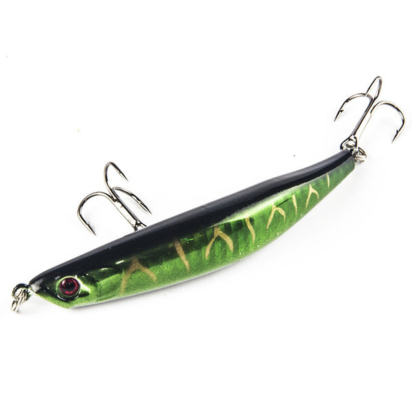 Free Shipping 1pcs Fishing Tackle Hard Minnow Lure Artificial Bait Fishing Lure with 2 Fish Hook 9cm/8.3g Mixed 5 color