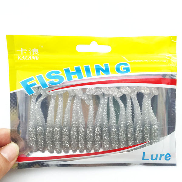 16Pcs/Lot  5cm/1g Lures Soft Bait Worms fishing lure with salt smell Hot Fishing Takcle Grub Artificial Lures Free Shipping 131