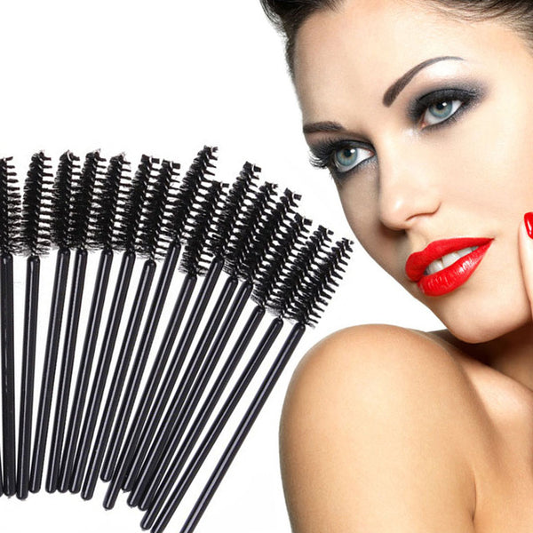 50PCS/pack Disposable Eyelash Brush Mascara Wands Applicator Wand Brushes Eyelash Comb Brushes Spoolers Makeup Tool