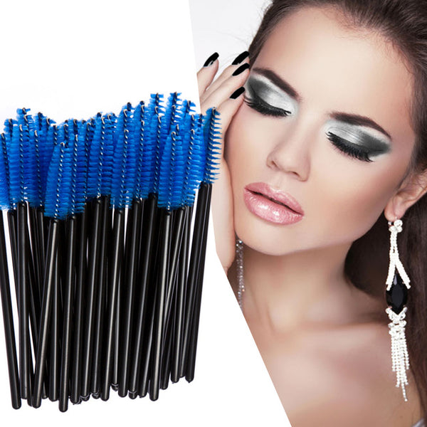 50PCS/pack Disposable Eyelash Brush Mascara Wands Applicator Wand Brushes Eyelash Comb Brushes Spoolers Makeup Tool