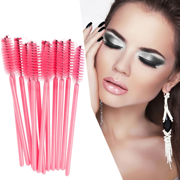 50PCS/pack Disposable Eyelash Brush Mascara Wands Applicator Wand Brushes Eyelash Comb Brushes Spoolers Makeup Tool