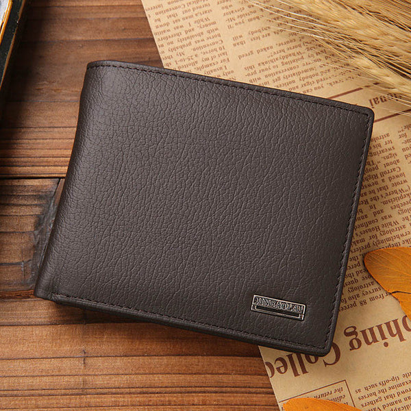 Designer Luxury Brand Small Short Genuine Leather Men Wallet Male Coin Purse Bag Cuzdan Vallet Card Money Perse Walet Portomonee