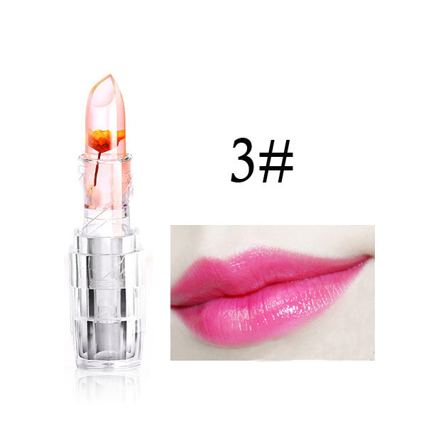 2017 New Lipstick Long Lasting Makeup Moisturizer Transparent Magic Temperature Flower Color Changing Lipstick Lip Kit