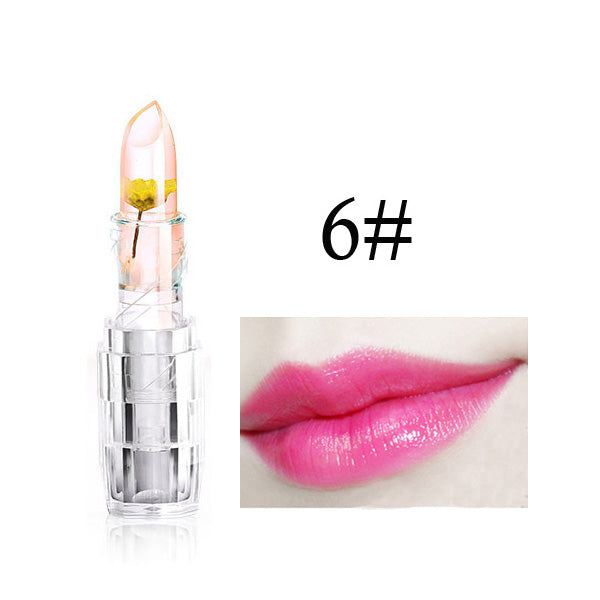 2017 New Lipstick Long Lasting Makeup Moisturizer Transparent Magic Temperature Flower Color Changing Lipstick Lip Kit