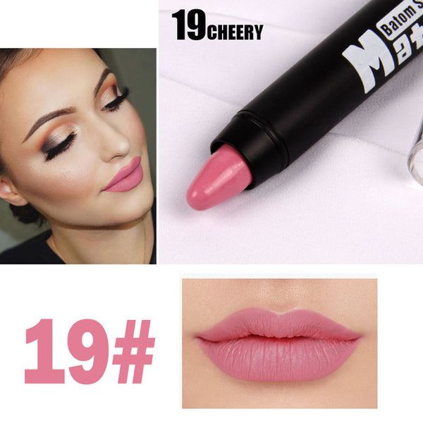 2016 Miss Rose Brand Makeup Sexy Matte Lip Kit Women Lipstick Long Lasting Waterproof Red Velvet Matte Nude Lipstick Pencil